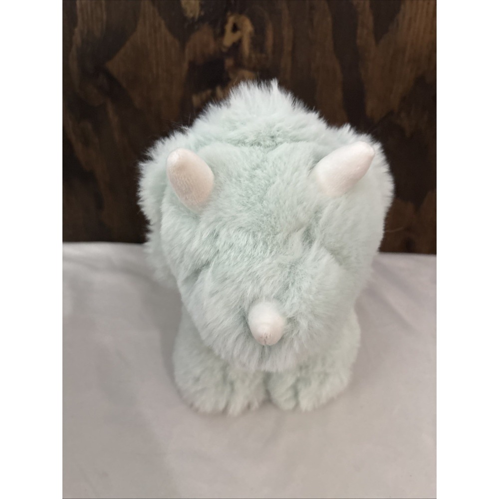 World's Softest Plush Mint Green Triceratops Dinosaur 9" Stuffed Animal Toy